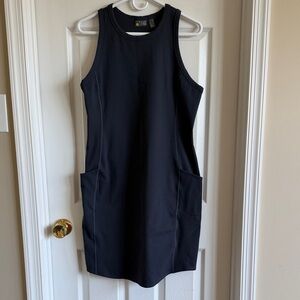 Zella Gray Sleeveless Pocket Mini Dress